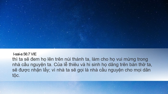 I-sai-a 56:7 VIE Bible Verse Image