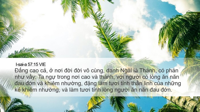 I-sai-a 57:15 VIE Bible Verse Image