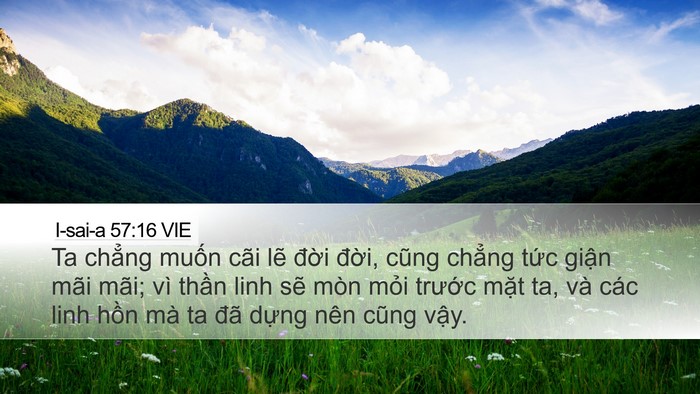 I-sai-a 57:16 VIE Bible Verse Image