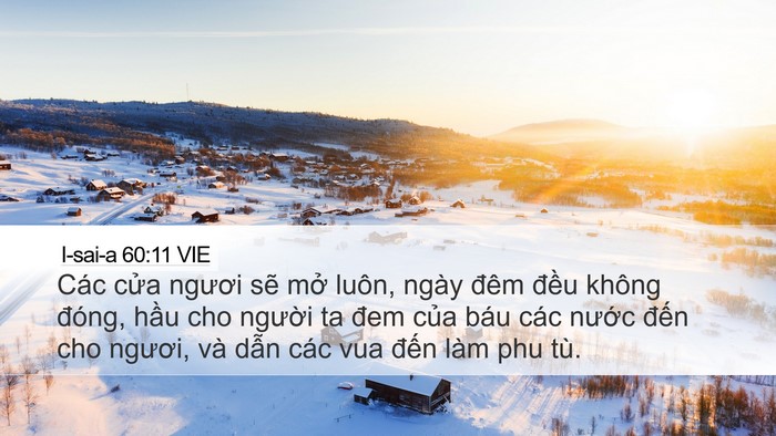 I-sai-a 60:11 VIE Bible Verse Image