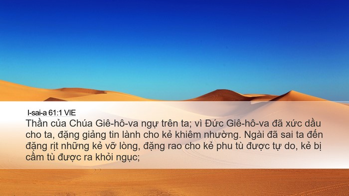 I-sai-a 61:1 VIE Bible Verse Image