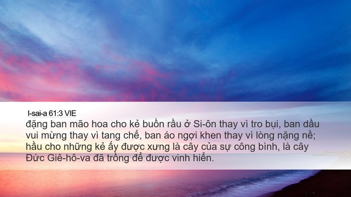 I-sai-a 61:3 VIE Bible Verse Image