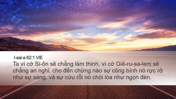 I-sai-a 62:1 VIE Bible Verse Image