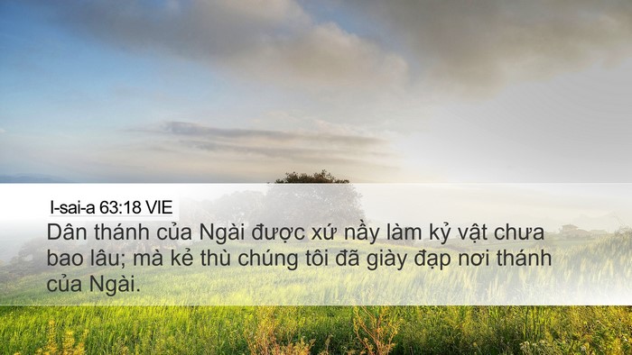 I-sai-a 63:18 VIE Bible Verse Image