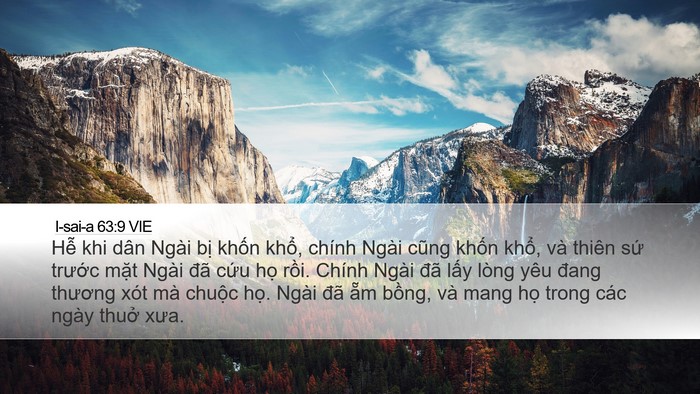 I-sai-a 63:9 VIE Bible Verse Image