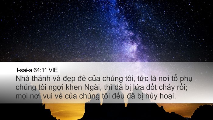 I-sai-a 64:11 VIE Bible Verse Image