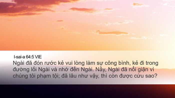 I-sai-a 64:5 VIE Bible Verse Image