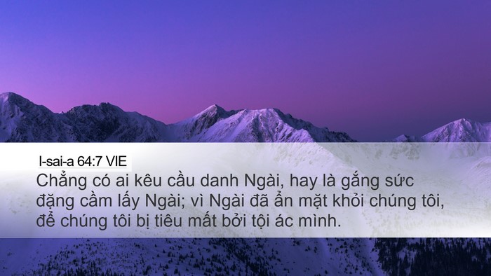 I-sai-a 64:7 VIE Bible Verse Image