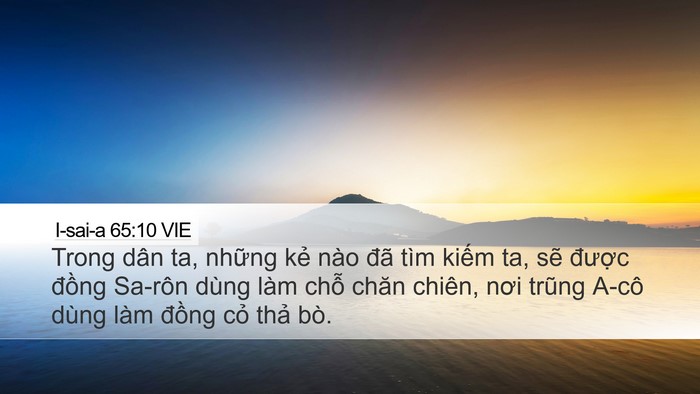I-sai-a 65:10 VIE Bible Verse Image