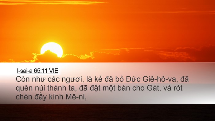 I-sai-a 65:11 VIE Bible Verse Image