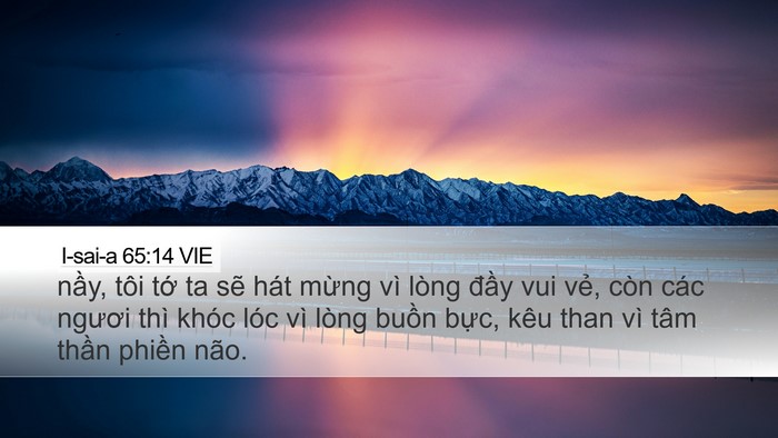 I-sai-a 65:14 VIE Bible Verse Image