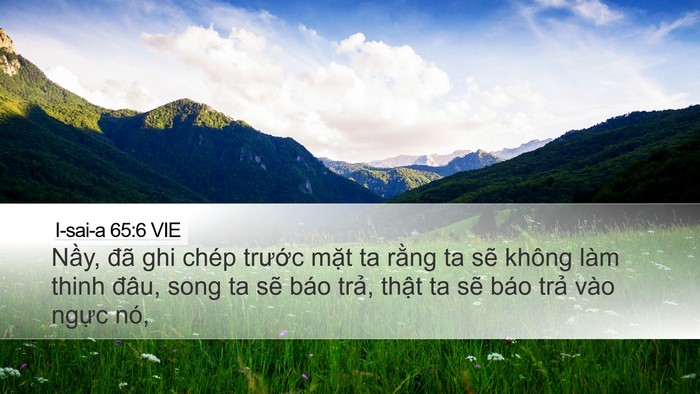 I-sai-a 65:6 VIE Bible Verse Image