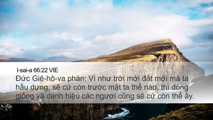 I-sai-a 66:22 VIE Bible Verse Image