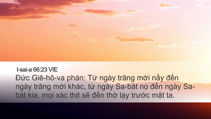 I-sai-a 66:23 VIE Bible Verse Image