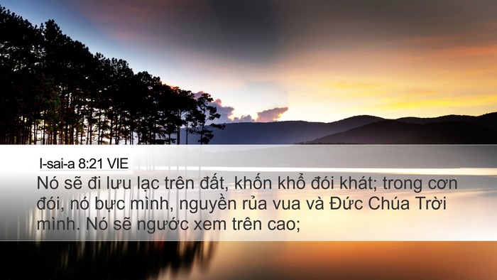 I-sai-a 8:21 VIE Bible Verse Image