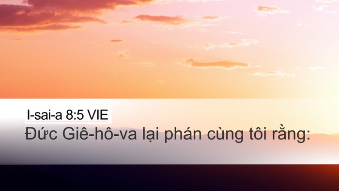 I-sai-a 8:5 VIE Bible Verse Image