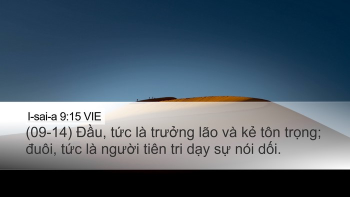 I-sai-a 9:15 VIE Bible Verse Image