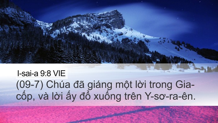 I-sai-a 9:8 VIE Bible Verse Image