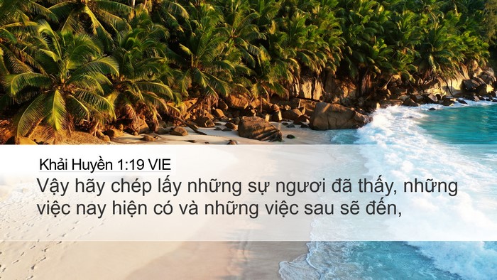 Khải Huyền 1:19 VIE Bible Verse Image