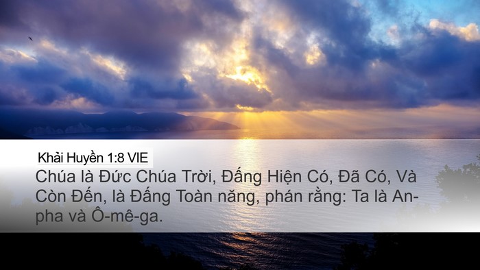 Khải Huyền 1:8 VIE Bible Verse Image