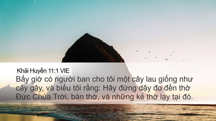 Khải Huyền 11:1 VIE Bible Verse Image