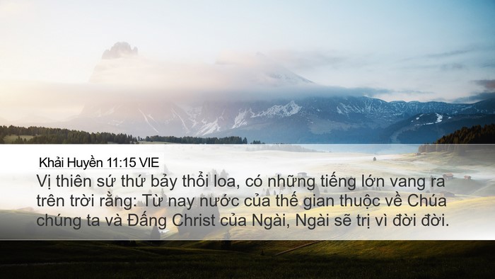 Khải Huyền 11:15 VIE Bible Verse Image