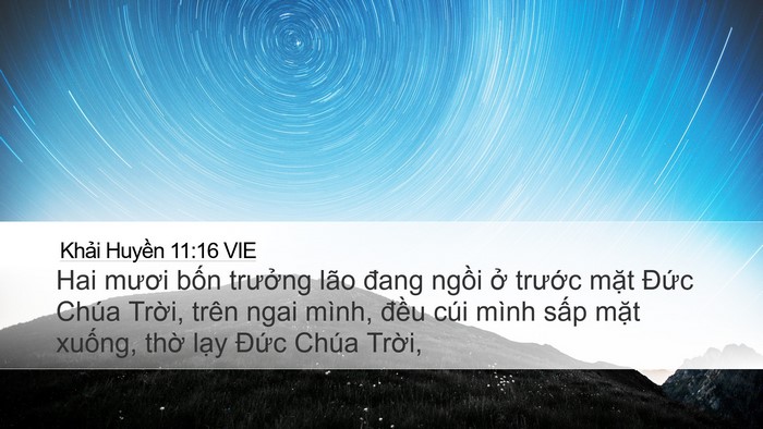 Khải Huyền 11:16 VIE Bible Verse Image