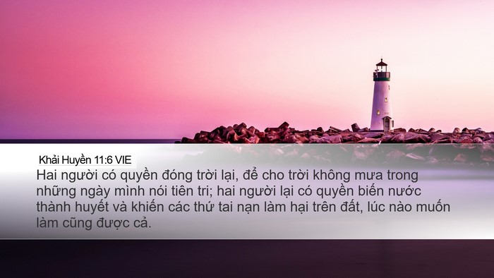 Khải Huyền 11:6 VIE Bible Verse Image