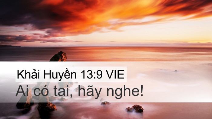 Khải Huyền 13:9 VIE Bible Verse Image
