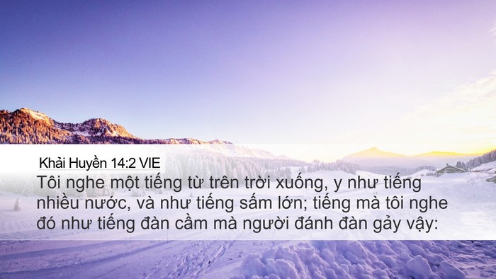 Khải Huyền 14:2 VIE Bible Verse Image