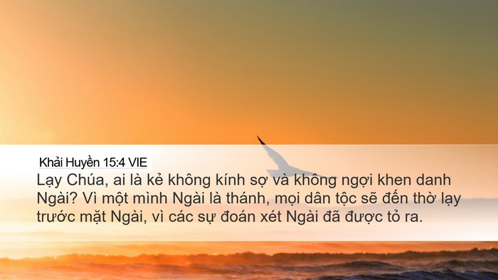 Khải Huyền 15:4 VIE Bible Verse Image
