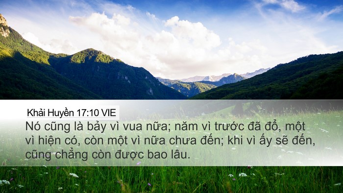 Khải Huyền 17:10 VIE Bible Verse Image