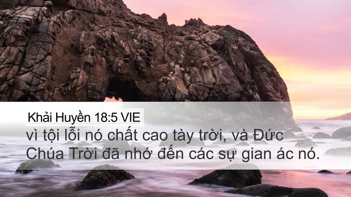 Khải Huyền 18:5 VIE Bible Verse Image