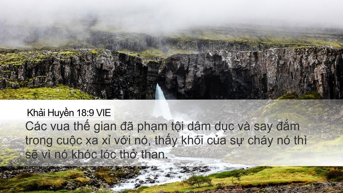 Khải Huyền 18:9 VIE Bible Verse Image