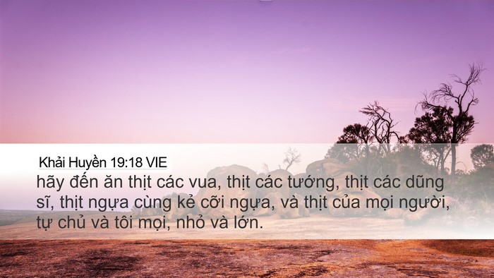 Khải Huyền 19:18 VIE Bible Verse Image