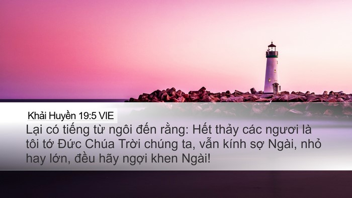 Khải Huyền 19:5 VIE Bible Verse Image