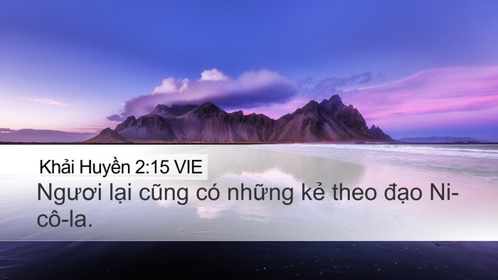 Khải Huyền 2:15 VIE Bible Verse Image