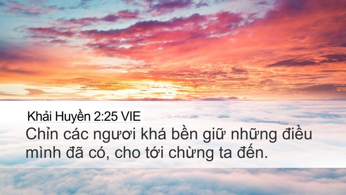 Khải Huyền 2:25 VIE Bible Verse Image