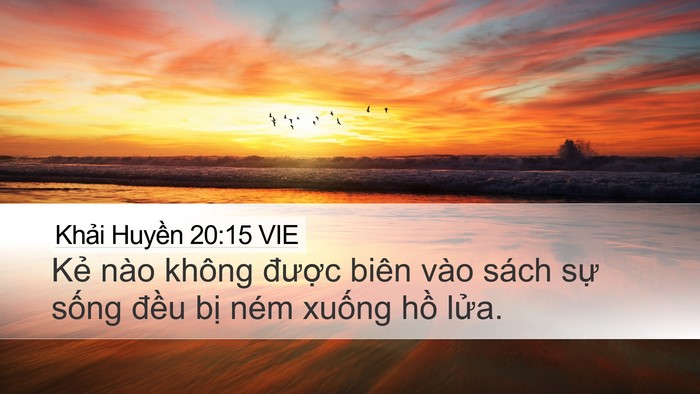 Khải Huyền 20:15 VIE Bible Verse Image
