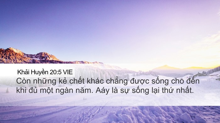 Khải Huyền 20:5 VIE Bible Verse Image