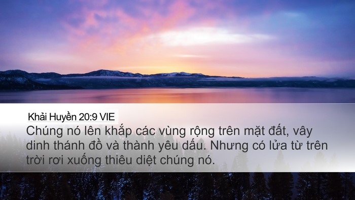 Khải Huyền 20:9 VIE Bible Verse Image