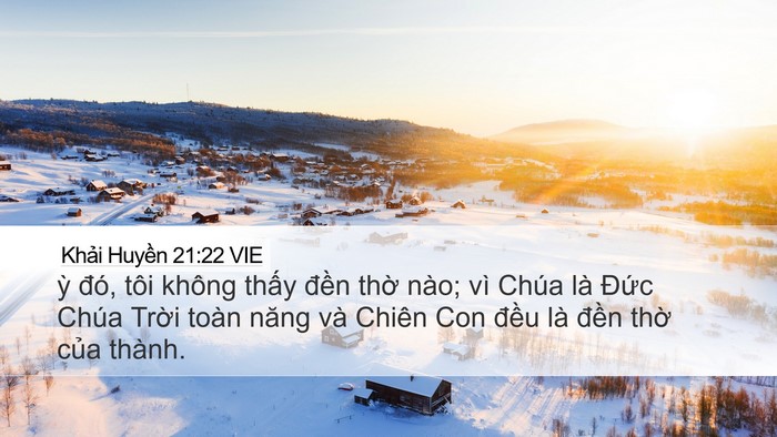 Khải Huyền 21:22 VIE Bible Verse Image