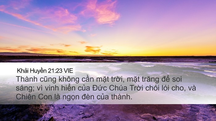 Khải Huyền 21:23 VIE Bible Verse Image
