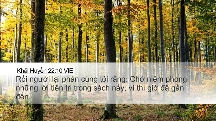 Khải Huyền 22:10 VIE Bible Verse Image