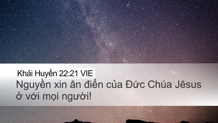 Khải Huyền 22:21 VIE Bible Verse Image
