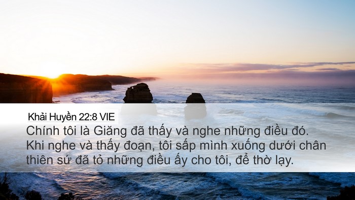 Khải Huyền 22:8 VIE Bible Verse Image