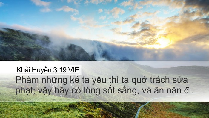 Khải Huyền 3:19 VIE Bible Verse Image