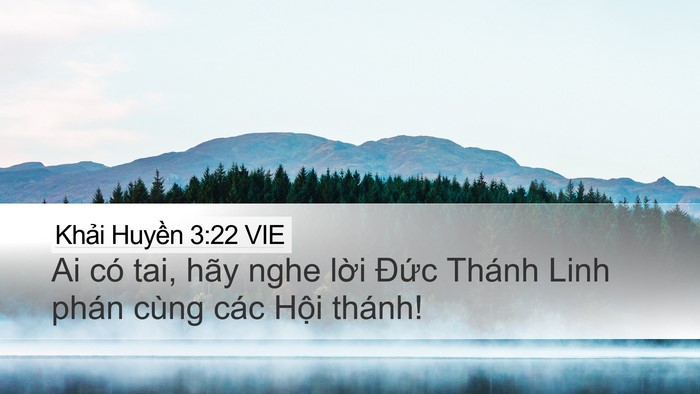Khải Huyền 3:22 VIE Bible Verse Image