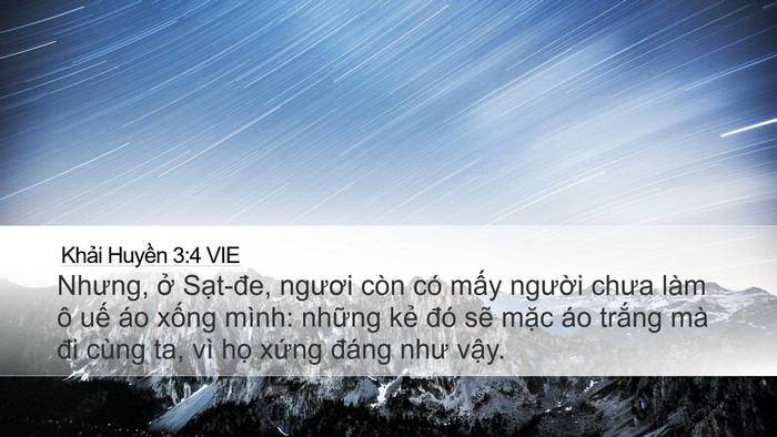 Khải Huyền 3:4 VIE Bible Verse Image