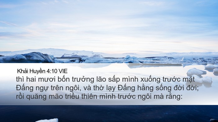 Khải Huyền 4:10 VIE Bible Verse Image